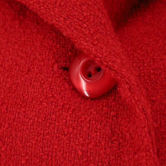 Coldwater Creek Jacket Womens Large Red Tweed Lined Blazer Pockets Career - Picture 11 of 16